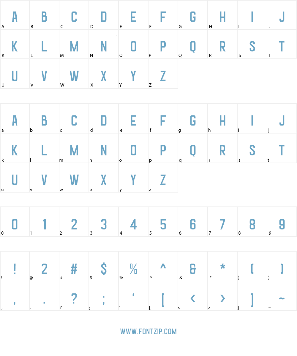 Goldana Base Font Character